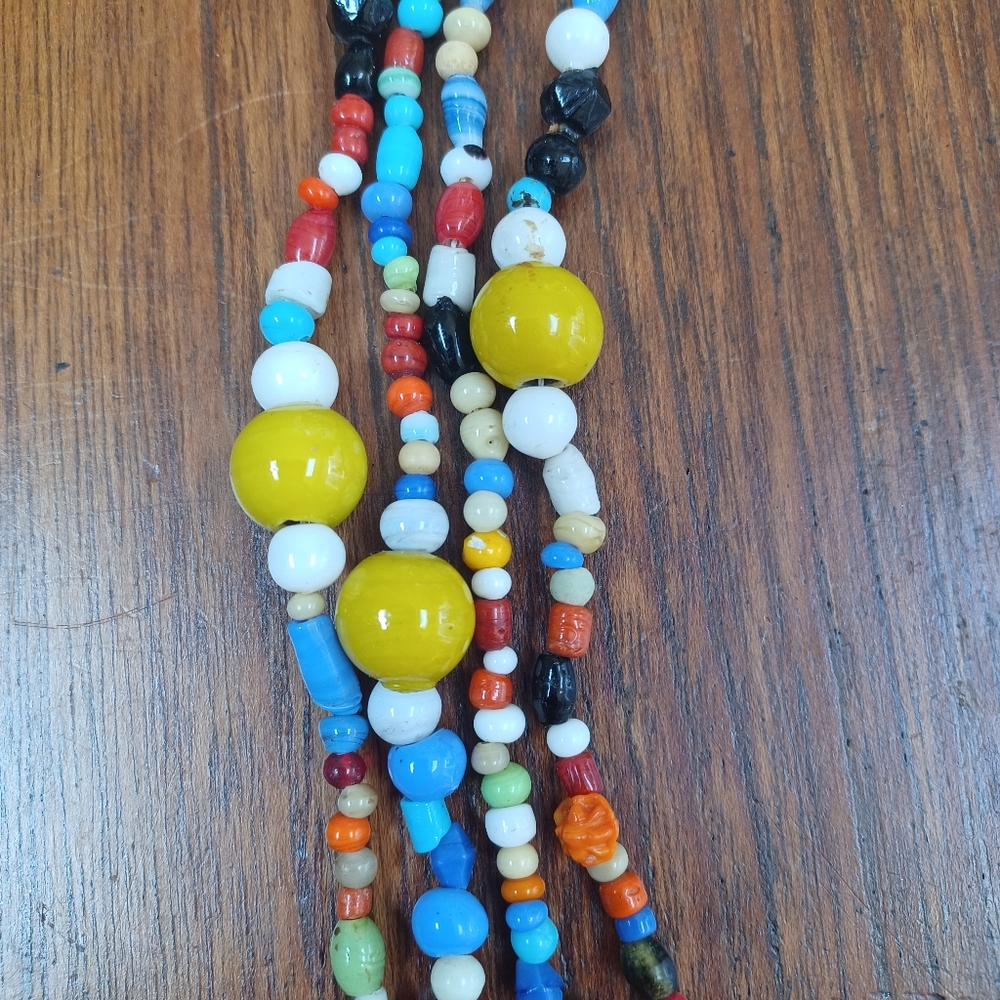 Long Colorful Beaded Necklace